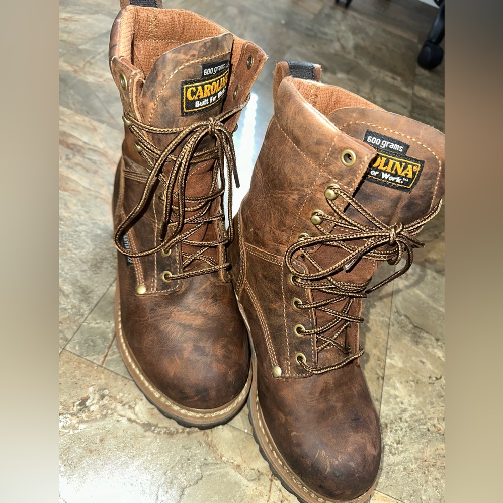 Carolina waterproof Brown Leather Boots